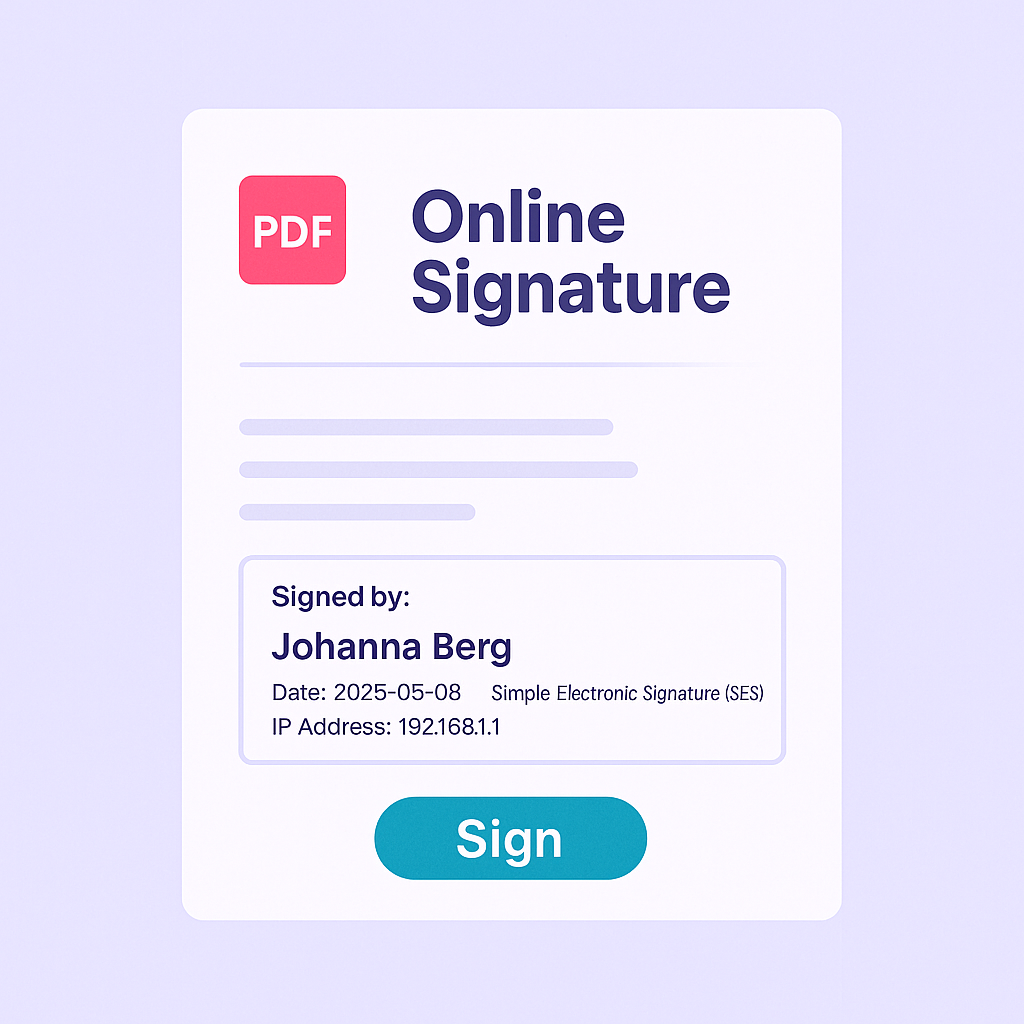 Online signature PDF